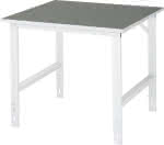 Arbeitstisch Tom - Linole,um-Platte B1000xT1000xH7,60-1080mm