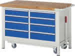 Absenkbare Werkbank,8000 - Modell 8477,B1250 x T700 x H880 mm