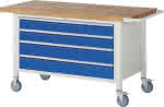 Fahrbare Werkbank,8000 - Modell 8362,B1500 x T700 x H880 mm