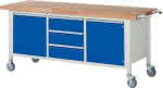 Fahrbare Werkbank,8000 - Modell 8569,B2000 x T700 x H880 mm