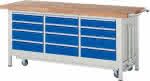 Absenkbare Werkbank,8000 - Modell 8579,B2000 x T700 x H880 mm
