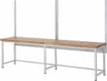 Befestigungssatz,mit 4 System-Stützen,Breite 3000 mm - Feldbreite 2x1500
