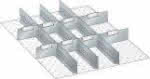Schlitz/Trennwand-Set,für FH 50 mm 27x36 E,11-teilig - LISTA