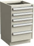 Schubladenblock 45/66,ESD hellgrau,RAL 7035, 3x100