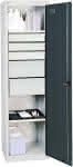 Werkzeugschrank S2000,RAL 7035/7016,2 Wannenböden - 5 Schubladen