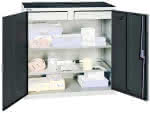 Werkzeugschrank S2000,RAL 7035/7016,2 Schubladen - 2 Wannenböden