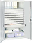Werkzeugschrank S2000,RAL 7035/7035,2 Wannenböden - 8 Schubladen