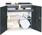 Werkzeugschrank S3000,RAL 7035/7016,3 Schubladen - 1 Wannenboden