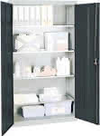 Werkzeugschrank S3000,RAL 7035/7016,4 Wannenböden - durchgehend