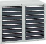 Schubladenschrank STS,410 RAL 7035/7016,16x100 mm