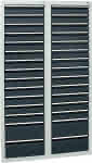 Schubladenschrank STS,410 RAL 7035/7016,26x100 4x200 mm