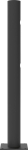 Eckpfosten links Delta,für Schwingtür JULIET,H1200xD110 mm schwarz