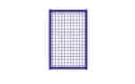 TTS Aufsatzelement,Trennwandsystem Vario,500mm Drahtgitter RAL5010