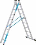 Kombileiter Combimaster,Plus X 2x8 Sprossen,Leiterlänge max 4,10 m - Arbeitshöhe 4,90 m ZARGE