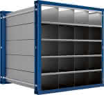 Wabenregal RWR-20/1,1000x1000x1000 20 Fächer,RAL 5010
