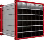 Wabenregal RWR-36/1,1000x1000x1000 36 Fächer,RAL 3000