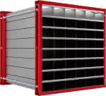 Wabenregal RWR-48/1,1000x1000x1000 48 Fächer,RAL 3000