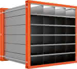 Wabenregal RWR-24/1,1000x1000x1000 24 Fächer,RAL 2004