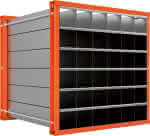 Wabenregal RWR-36/1,1000x1000x1000 36 Fächer,RAL 2004