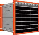 Wabenregal RWR-64/1,1000x1000x1000 64 Fächer,RAL 2004