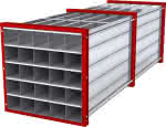 Wabenregal 25,1000x1000x3000