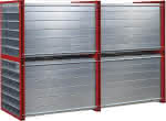 Wabenregal RWR-30/3,1000x1000x3000 30 Fächer,RAL 3000