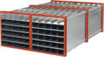 Wabenregal RWR-16/3,1000x1000x3000 16 Fächer,RAL 2004