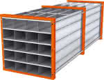 Wabenregal RWR-20/3,1000x1000x3000 20 Fächer,RAL 2004