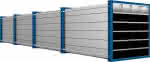 Wabenregal RWR-24/6,1000x1000x6000 24 Fächer,RAL 5010