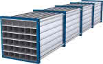 Wabenregal RWR-36/6,1000x1000x6000 36 Fächer,RAL 5010