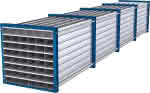 Wabenregal RWR-48/6,1000x1000x6000 48 Fächer,RAL 5010