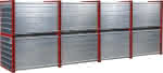 Wabenregal RWR-16/6,1000x1000x6000 16 Fächer,RAL 3000