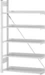 Anbauregal zerlegt,HKA 17310 EX, 5 Böden,1750x300x1000mm - lichtgrau