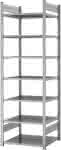 Grundregal zerlegt,HZG 23607 DA, 7 Böden,2350x600x750mm - verzinkt