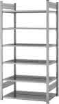 Grundregal zerlegt,HZG 20610 DA, 6 Böden,2000x600x1000mm - verzinkt