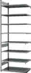 Anbauregal zerlegt,HZA 27610 DA, 8 Böden,2700x600x1000mm - verzinkt