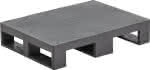 Kst.-Halbpalette,geschl.,800x600x150mm,glattes Deck - VE 5 Stück