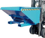 BAUER Kippbehälter EXPO,0,9m³ Abrollsystem B1570-,xT1260xH835mm Tragkr. 10-