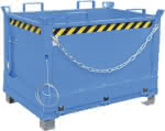 BAUER Klappbodenbehälter,FB 500 Tragkraft 1000kg,lackiert RAL5012
