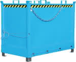 BAUER Klappbodenbehälter,FB 2000 Tragkraft 1500kg,lackiert RAL5012