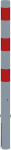 Sperrpfosten D76mm natur,Typ 4 Flachkopf