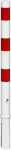 Sperrpfosten D76mm 9010,Typ 4 Flachkopf