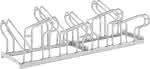 Fahrradparker Hoch/Tief,zweiseitig, verzinkt,L 1400 mm, 8 Plätze