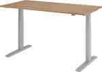 Schreibtisch XMKA16,160 x 80 cm,Nussbaum, 25 mm dick - ABS-Dickkante