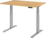 Schreibtisch XDKB12,120 x 80 cm,Buche, 25 mm dick - ABS-Dickkante