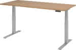 Schreibtisch XDKB19,180 x 80 cm,Nussbaum, 25 mm dick - ABS-Dickkante