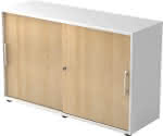 Schiebetürenschrank,1200x400x748 Weiß/Eiche