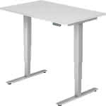 Schreibtisch XDSM 12,1200x800 Weiß/silber