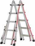 Teleskopleiter,4x5 Sprossen AH 5,60m