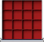 KLEINTEILEKAESTEN F.,SCHUBL. 600 X 600 MM,SCHUBLADEN-FRONTHOEHE - 60 MM FH